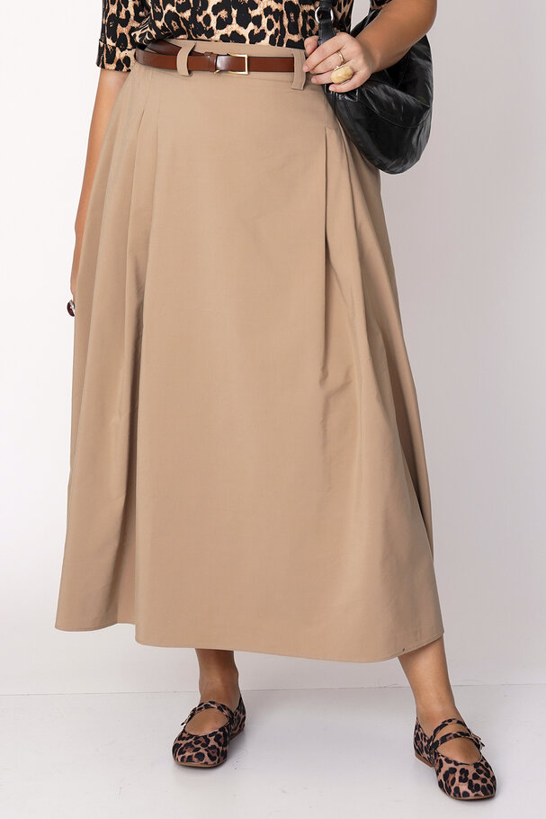 MIDI SKIRT WITH PLEATS