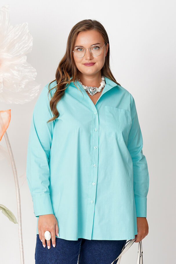 POPLIN SHIRT WITH ELASTANE