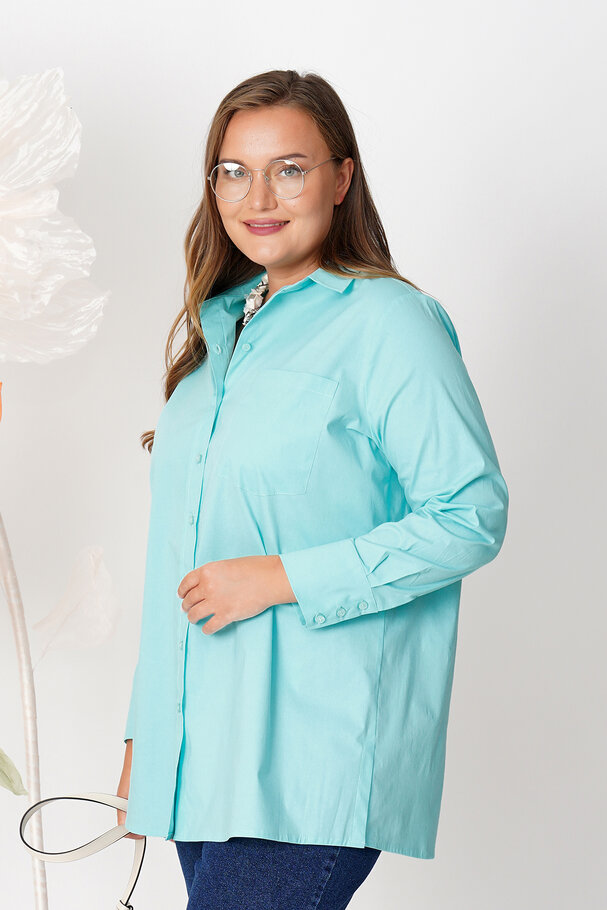 POPLIN SHIRT WITH ELASTANE