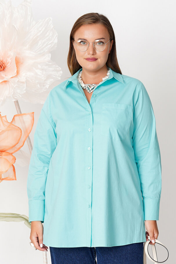 POPLIN SHIRT WITH ELASTANE