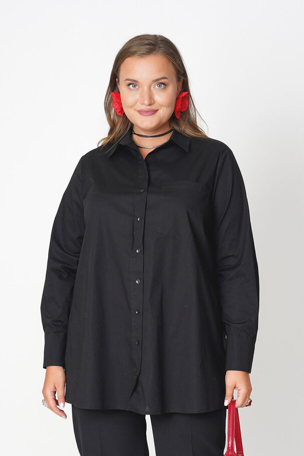 POPLIN SHIRT WITH ELASTANE