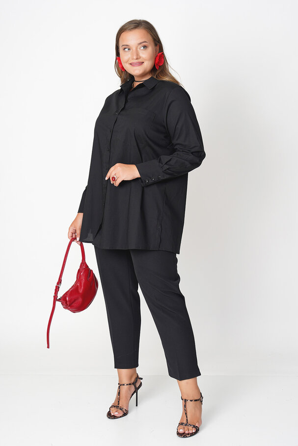 POPLIN SHIRT WITH ELASTANE