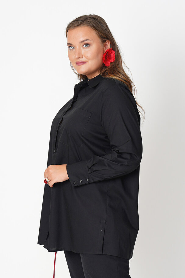 POPLIN SHIRT WITH ELASTANE