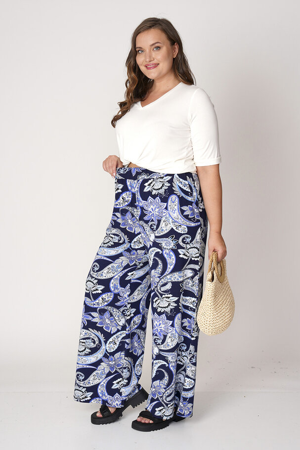 PRINTED RELAXED TROUSERS