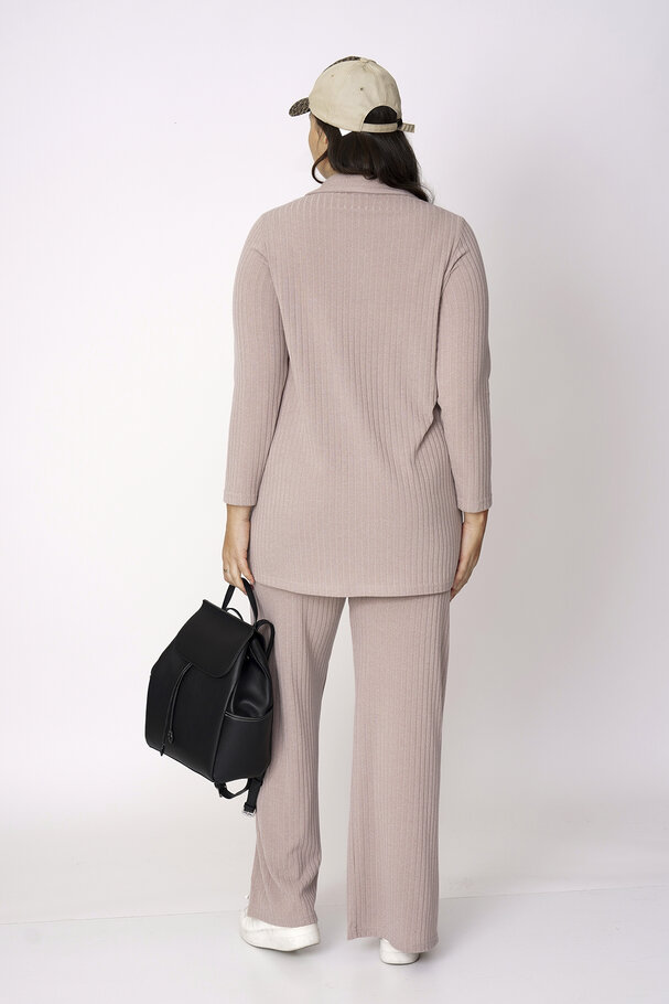 RIBBED HOODIE AND TROUSERS CO-ORD SET