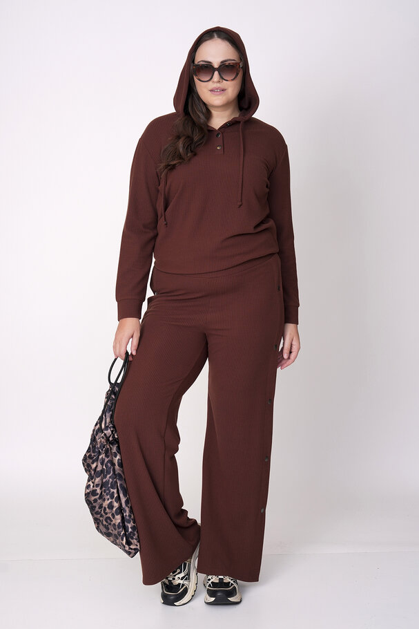 RIBBED HOODIE AND TROUSERS CO-ORD SET