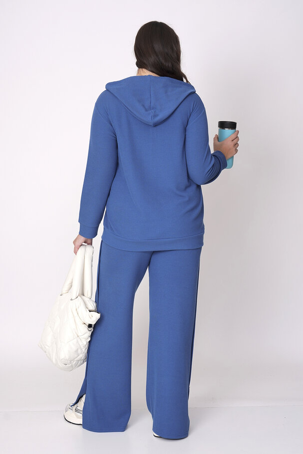 RIBBED HOODIE AND TROUSERS CO-ORD SET