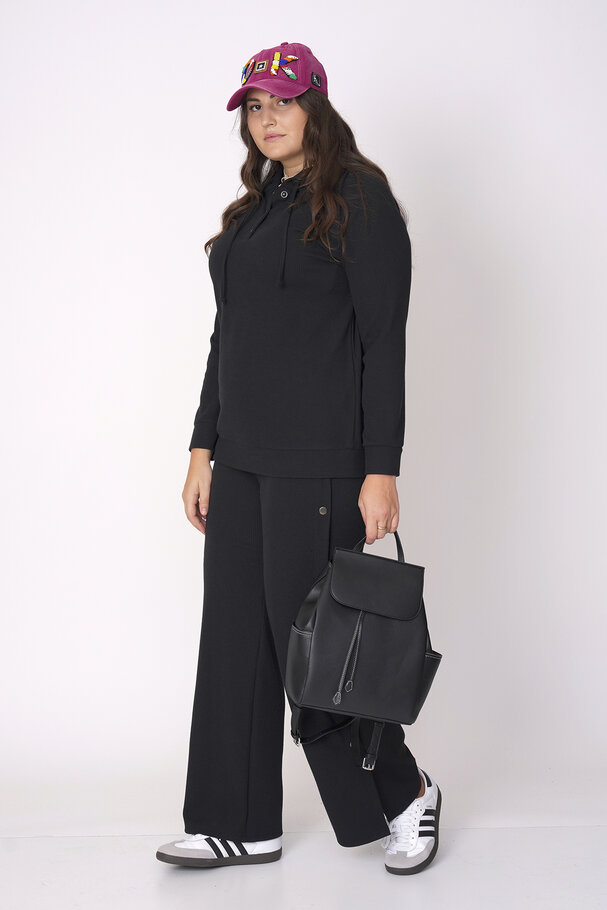 RIBBED HOODIE AND TROUSERS CO-ORD SET