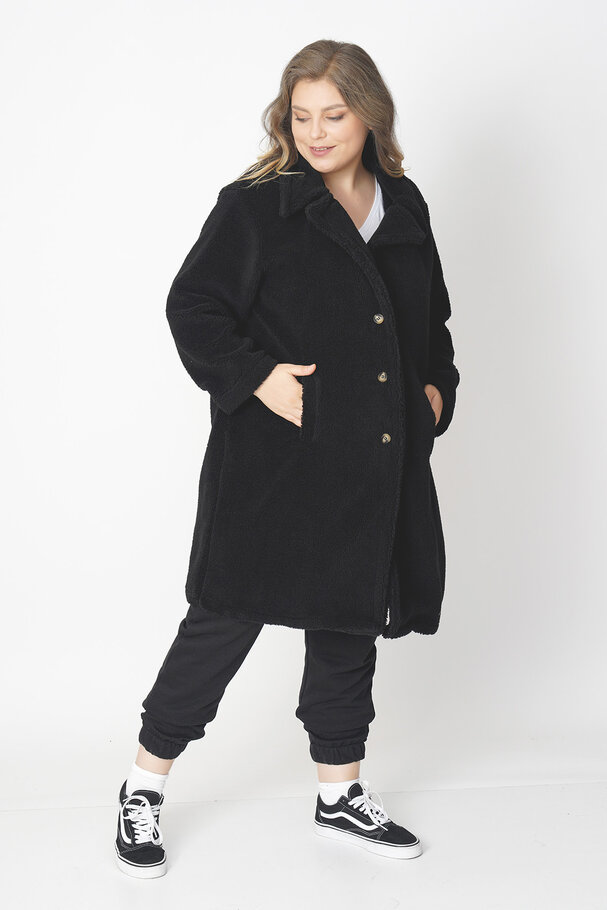 SOFT FAUX SHEARLING COAT