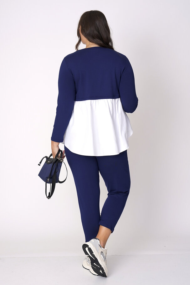 TOP-BOTTOM SET WITH POPLIN DETAIL