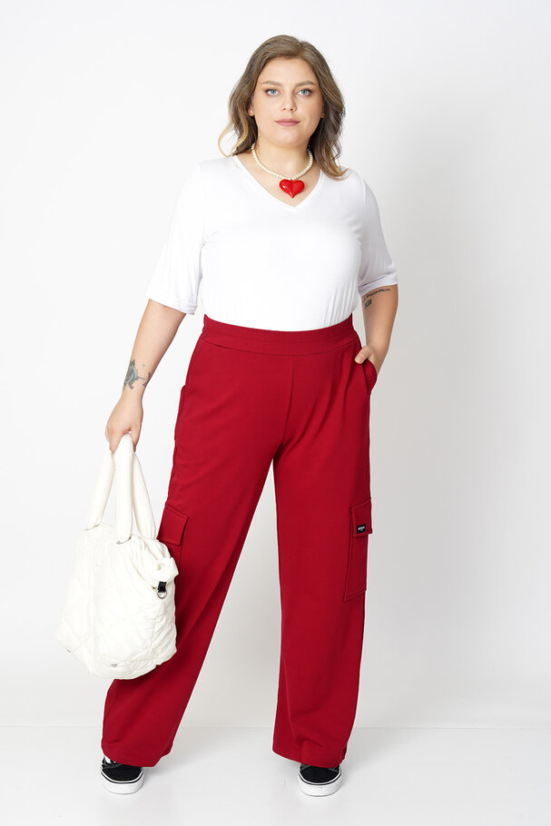 WIDE-LEG CARGO TROUSERS