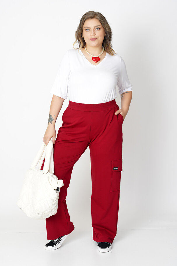 WIDE-LEG CARGO TROUSERS