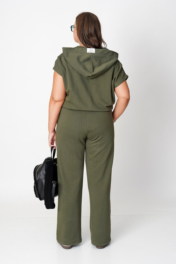 ZIPPED SWEATSHIRT AND TROUSERS CO-ORD SET