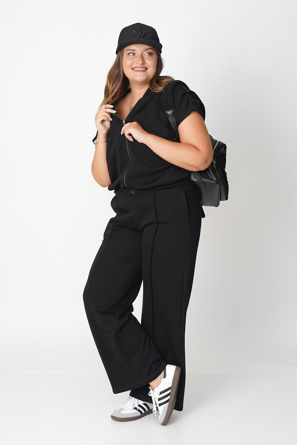 ZIPPED SWEATSHIRT AND TROUSERS CO-ORD SET